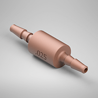 0.025 Inch (in) Size, Barbed Connection Type, 1/16 Inch (in) Tubing Inside Diameter (ID) Molded Orifice (F2815251B80)