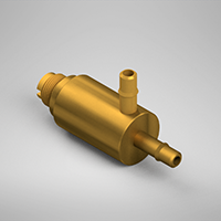 1/16 Inch (in) Tubing Inside Diameter (ID), Barbed Connection Type, B80 Barb Metal Needle Valve (F282230B80)