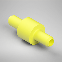 41 Barb, Yellow, Union Static Fitting (F312041)