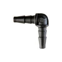 80 Barb, Black, Elbow Static Fitting (F314480) - 2