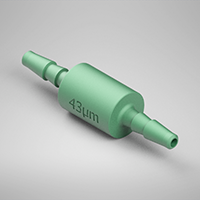 0.050 Inch (in) Nominal Orifice Size, 43 Micrometer (µm) Filter Size, 1/16 Inch (in) Tubing Inside Diameter (ID) Filtered Orifice (F95043050B80)