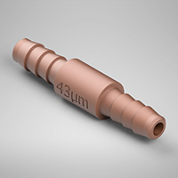 0.251 Inch (in) Nominal Orifice Size, 43 Micrometer (µm) Filter Size, 1/8 Inch (in) Tubing Inside Diameter (ID) Filtered Orifice (F95043251B85)